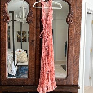 Poupette St Barth racer back, v neck wrap dress